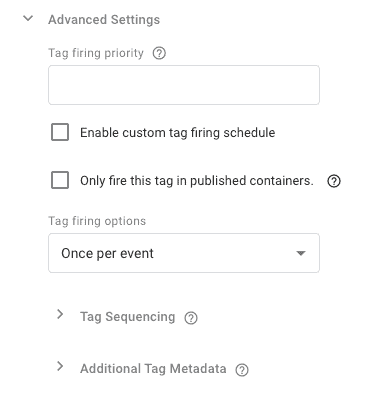 Google Tag Manager - tag firing